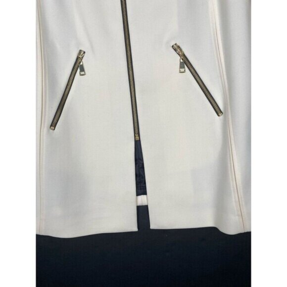 Tahari Arthur S. Levine Women's Size 18 W Ivory Long Blazer with Pockets - Picture 9 of 11